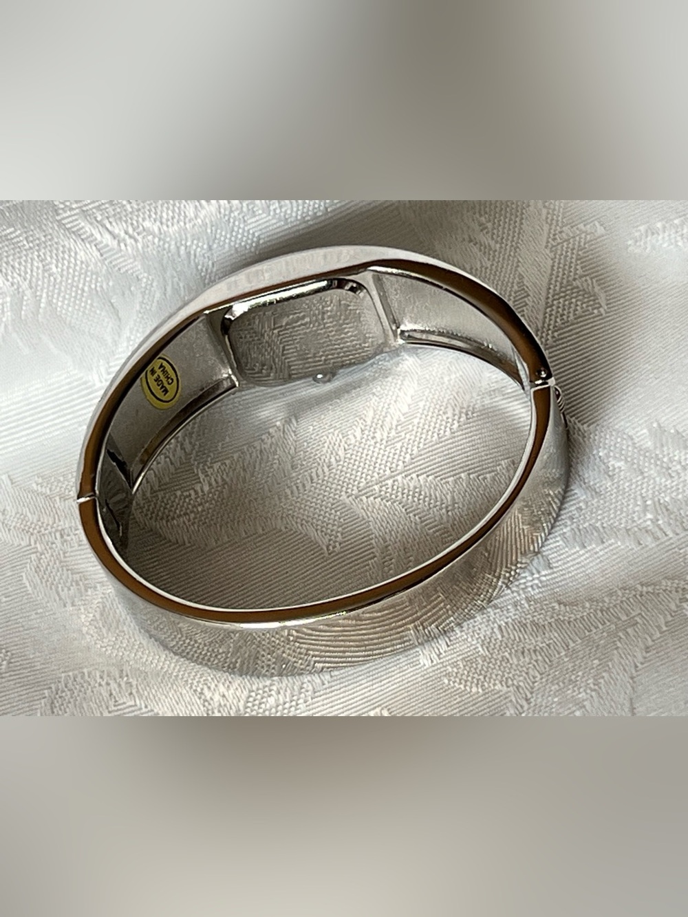 💎 iTIME Vintage Silver Rhinestone Clamper Bangle Watch 💎 - Picture 5 of 6